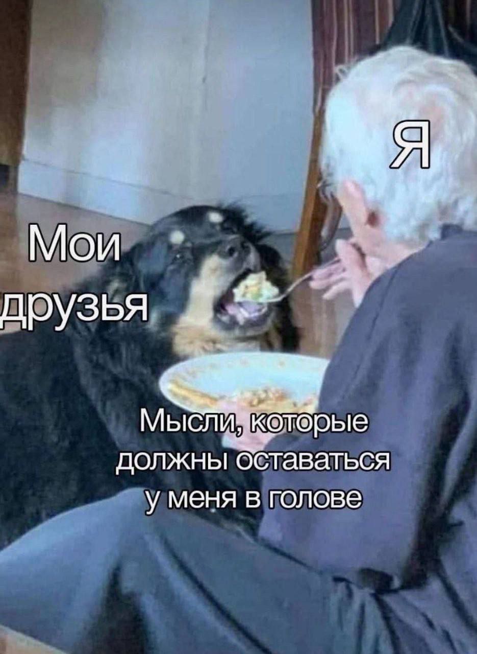 Я. Мои друзья. Мысли, которые должны оставаться у меня в голове